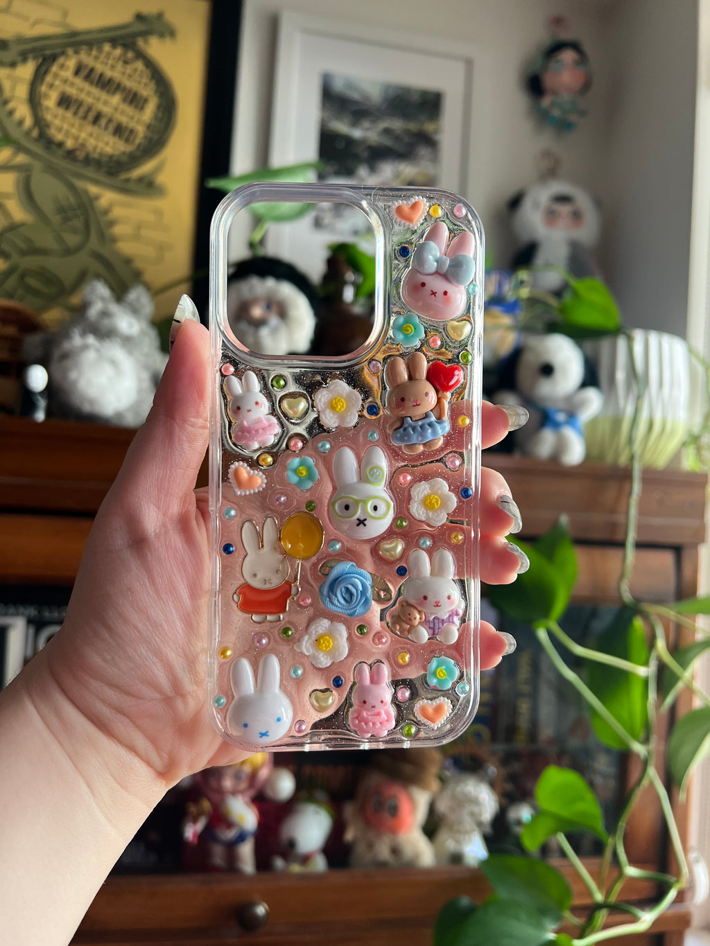 Miffy Inspired 3D Deco Phone Case - Made to Order