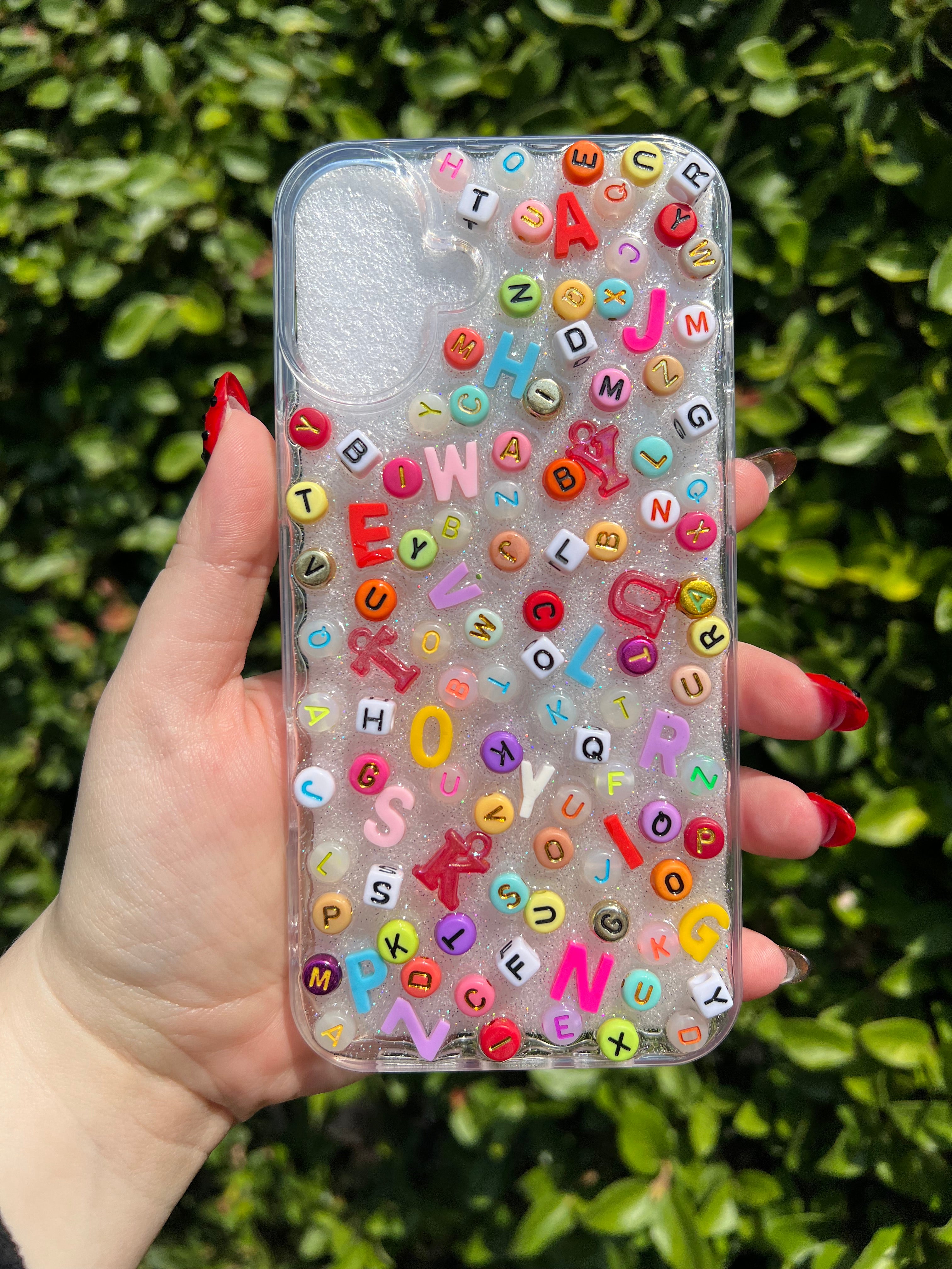 Alphabet Soup 3D Deco Phone Case - Made to Order