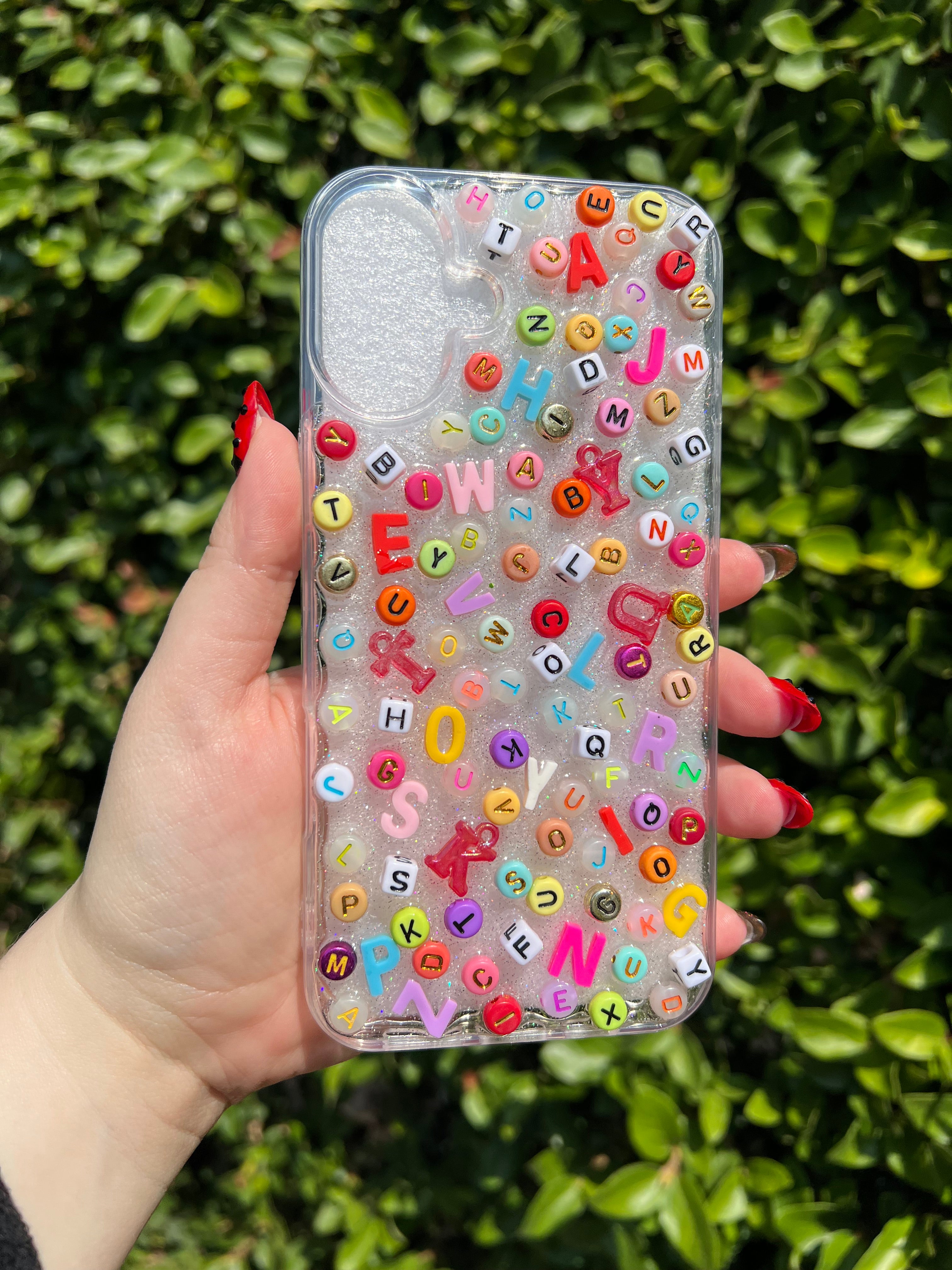 Alphabet Soup 3D Deco Phone Case - Made to Order