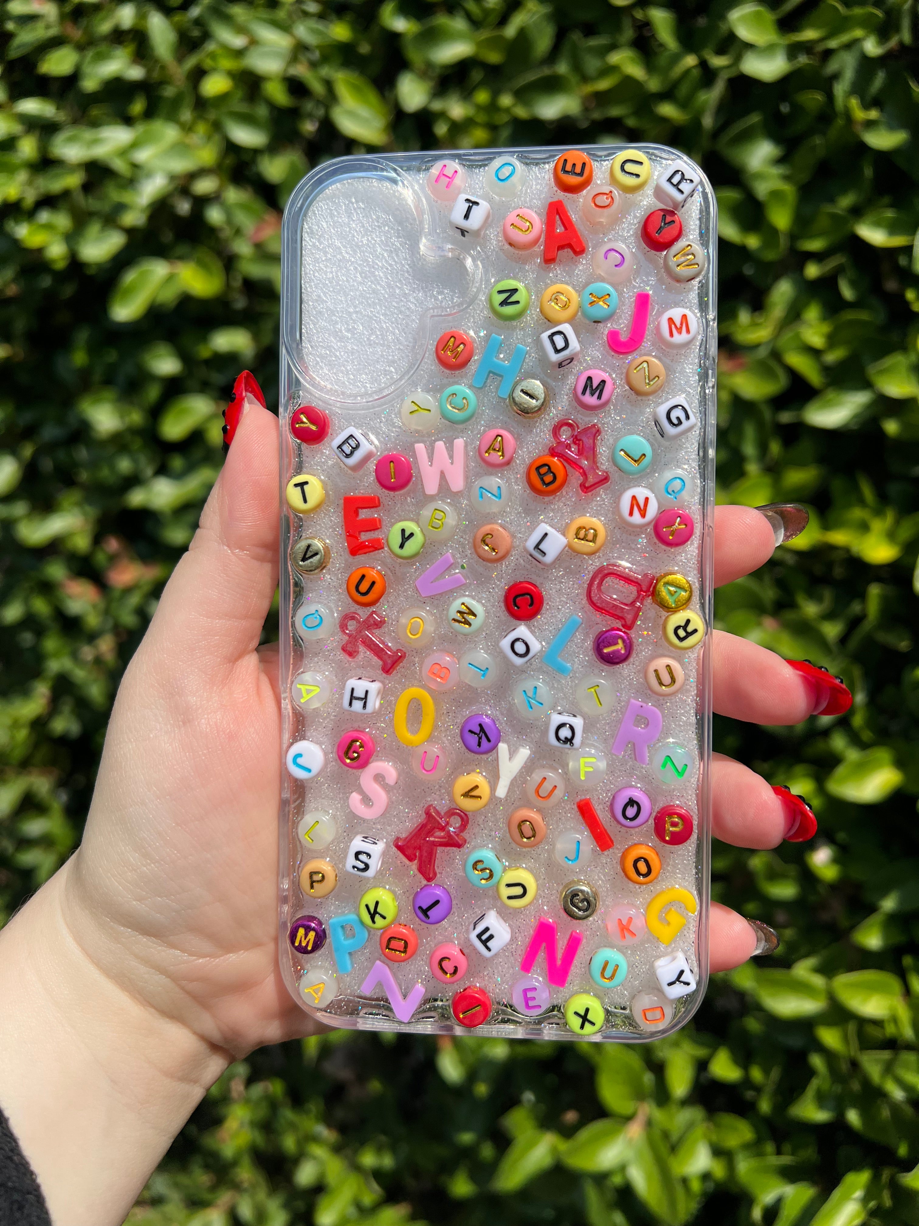 Alphabet Soup 3D Deco Phone Case - Made to Order
