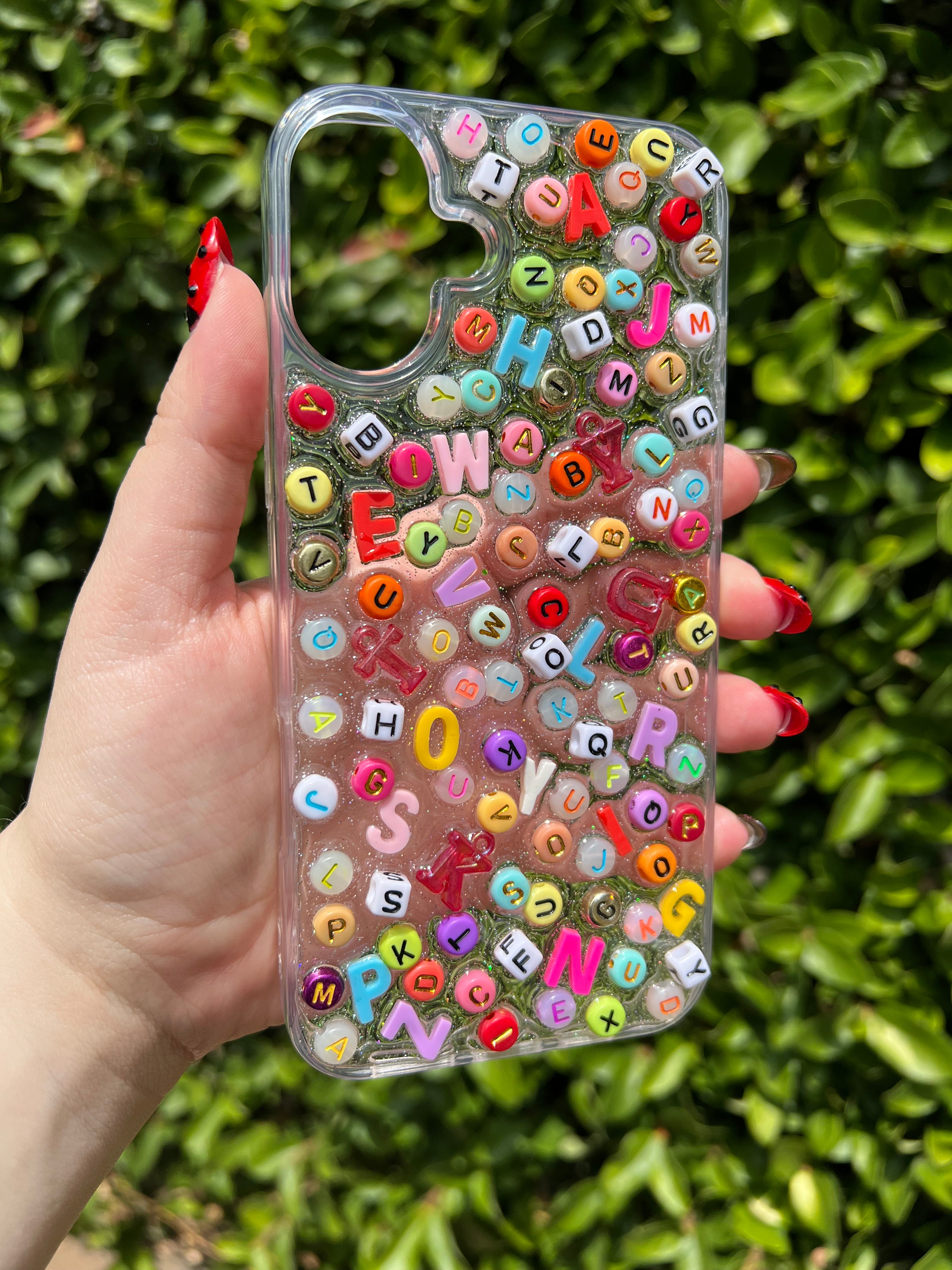 Alphabet Soup 3D Deco Phone Case - Made to Order