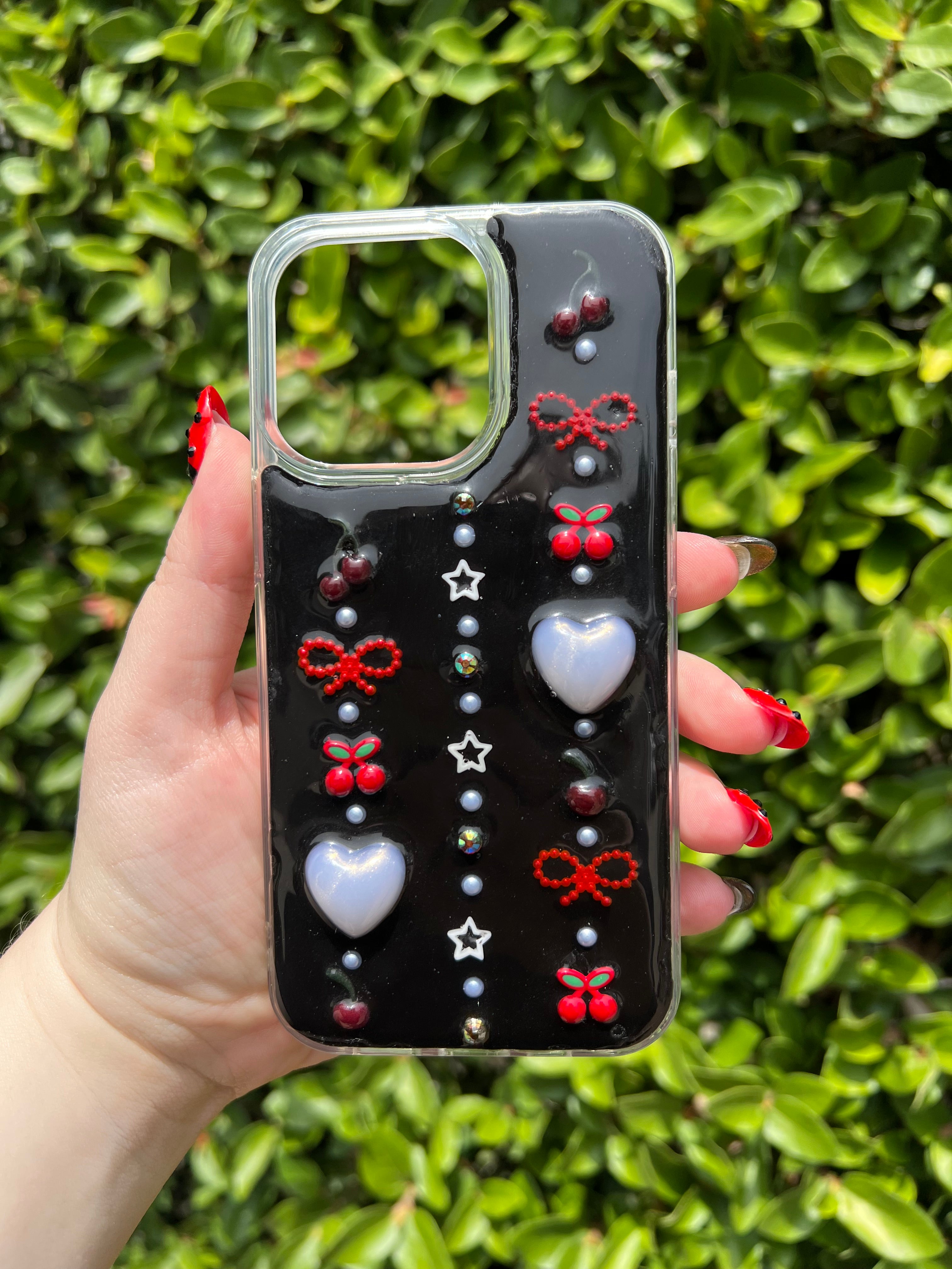 Cherry Pop 3D Deco Phone Case - Made to Order