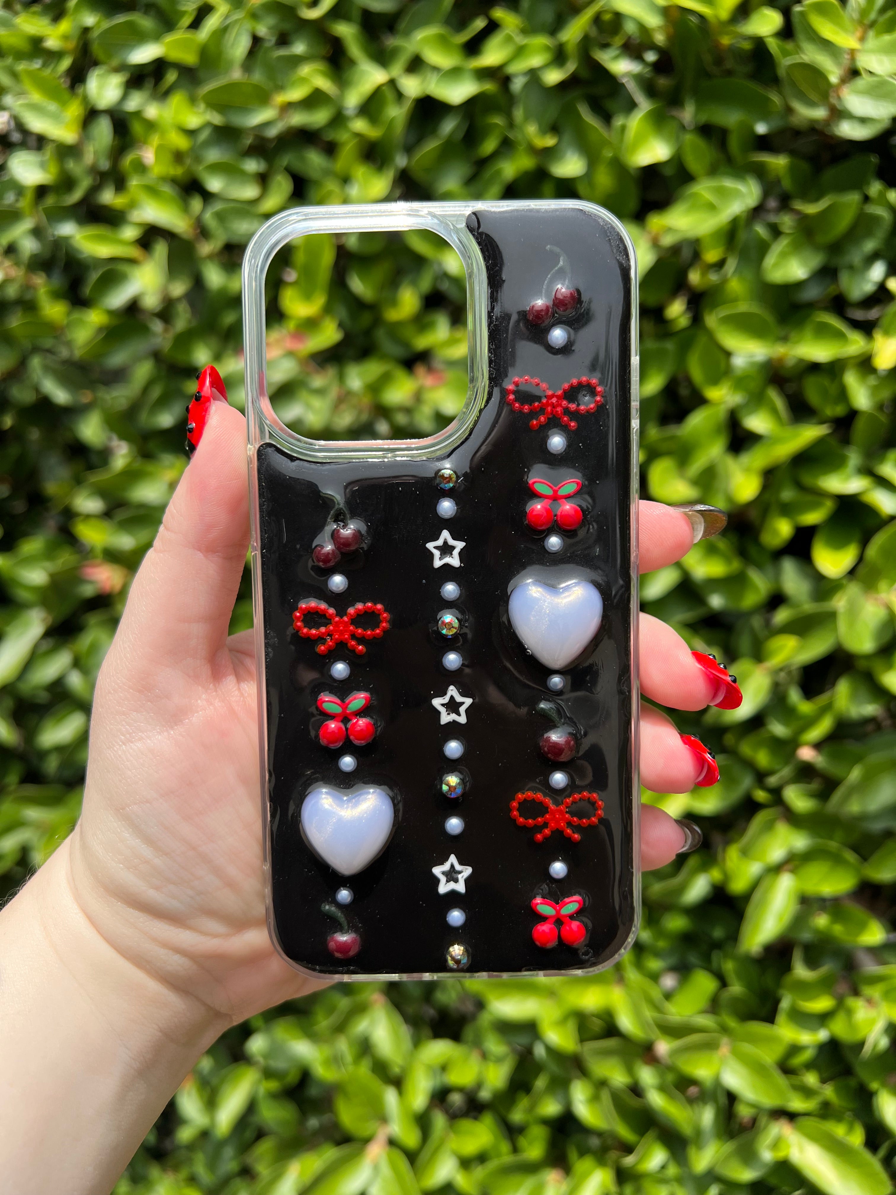 Cherry Pop 3D Deco Phone Case - Made to Order