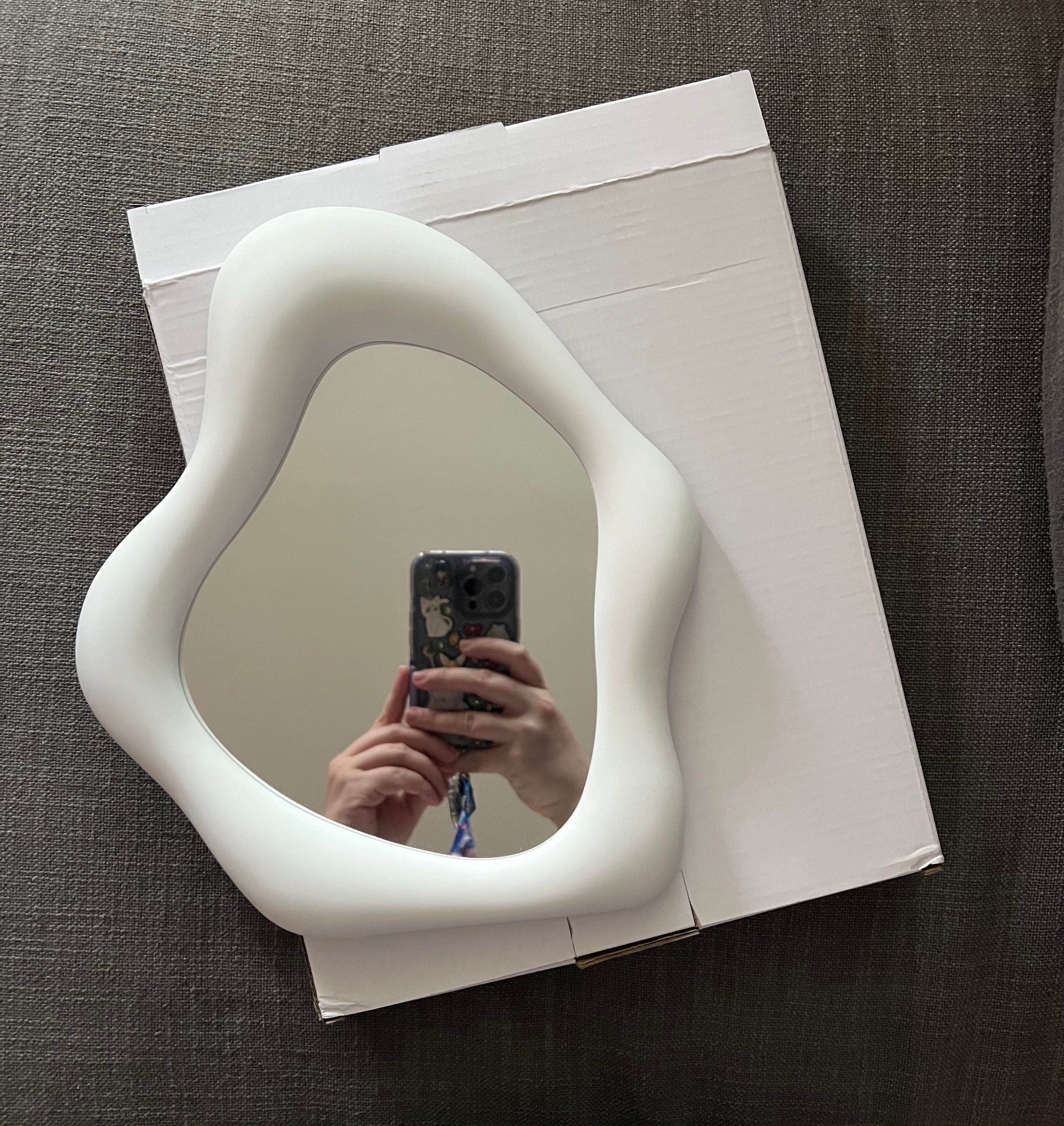 Custom Deco Mirror: Glitter Charms, Kawaii Junk Style