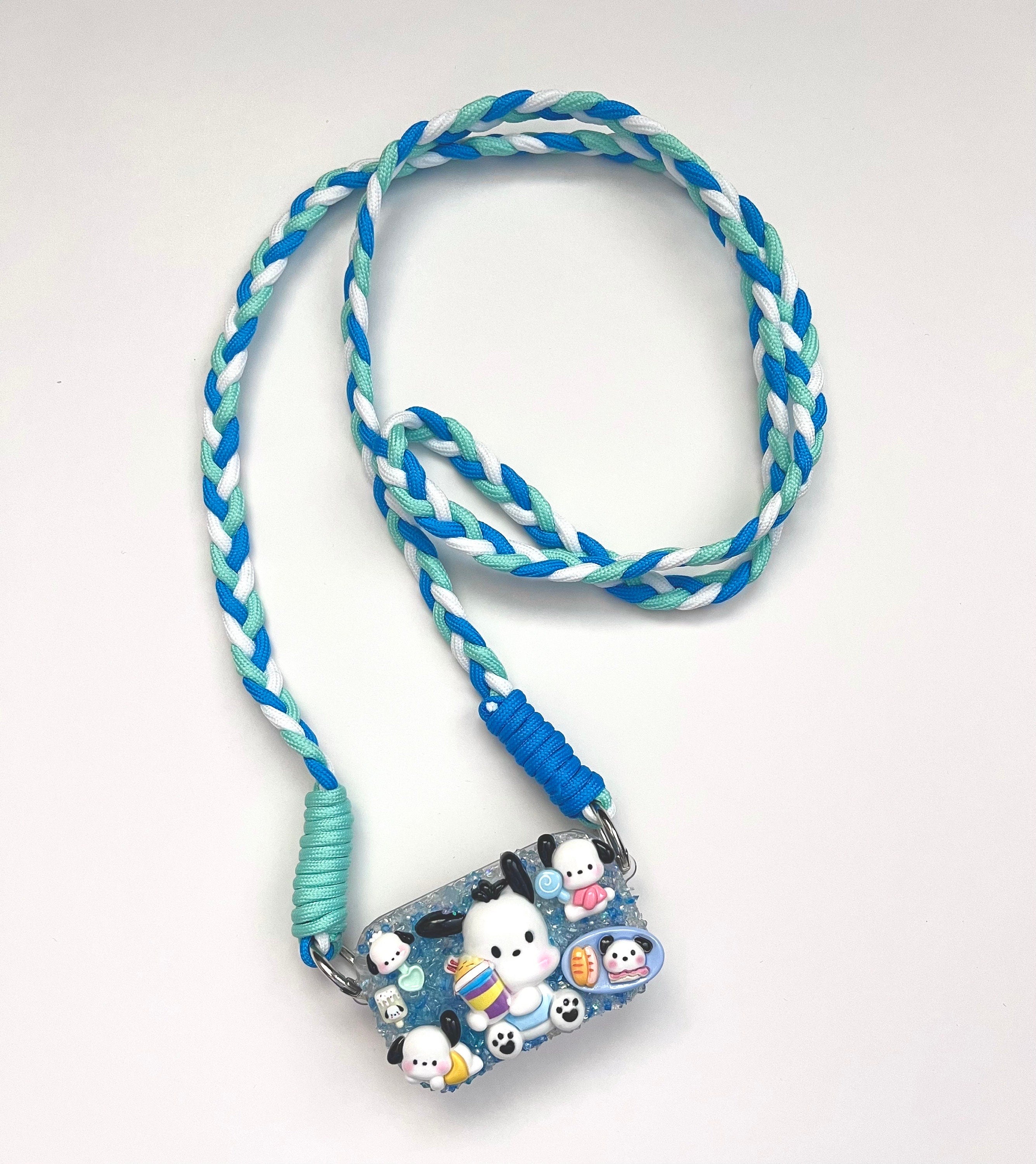 Sanrio Pochacco Phone Clip with Mirror and Cross Body Lanyard