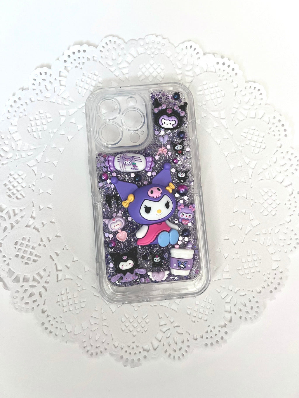 Kuromi iPhone 13 Pro Phone Case With Kickstand
