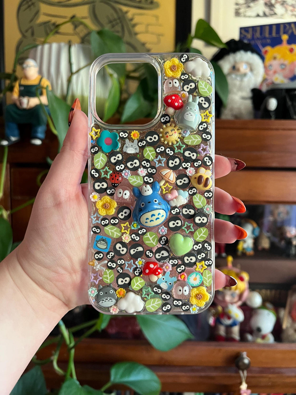 Kawaii Totoro & Studio Ghibli Inspired 3D Deco Phone Case - Made to Order