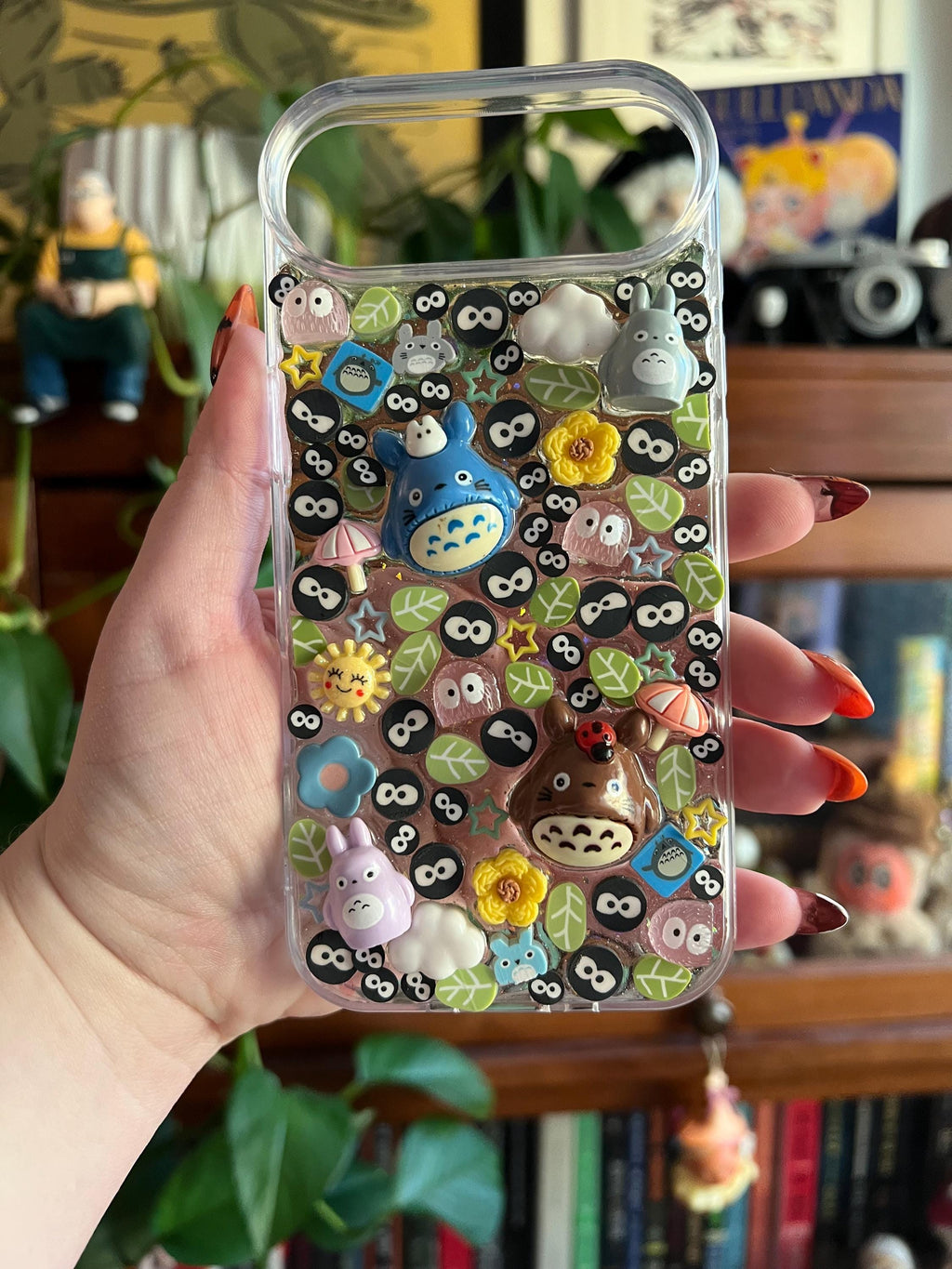 Kawaii Totoro & Studio Ghibli Inspired 3D Deco Phone Case - Made to Order