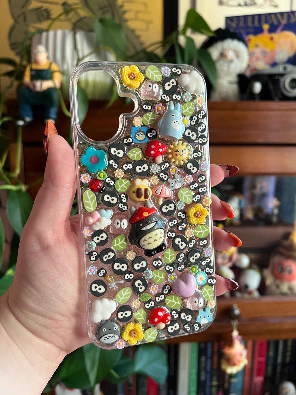 Kawaii Totoro & Studio Ghibli Inspired 3D Deco Phone Case - Made to Order