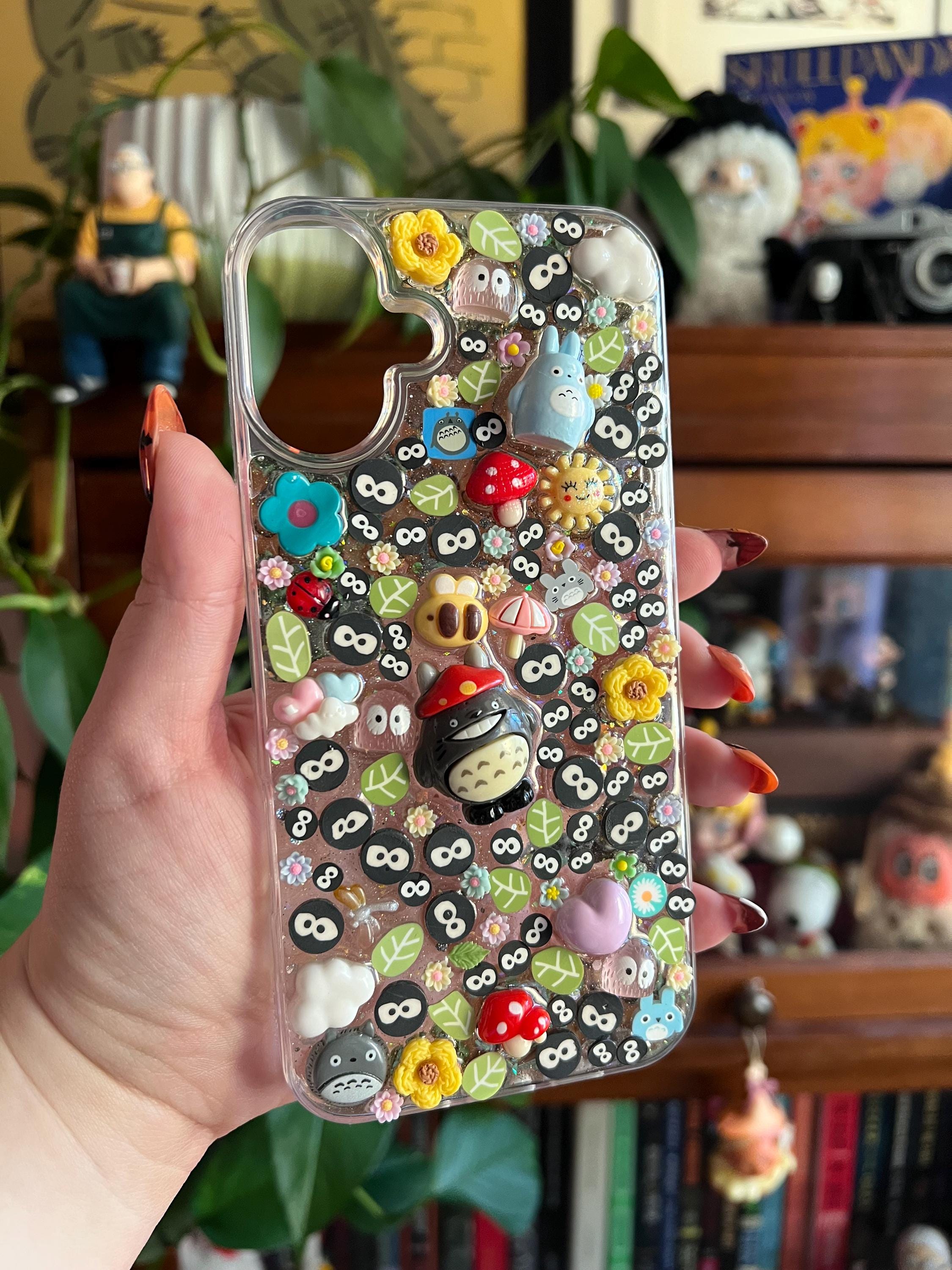 Kawaii Totoro & Studio Ghibli Inspired 3D Deco Phone Case - Made to Order
