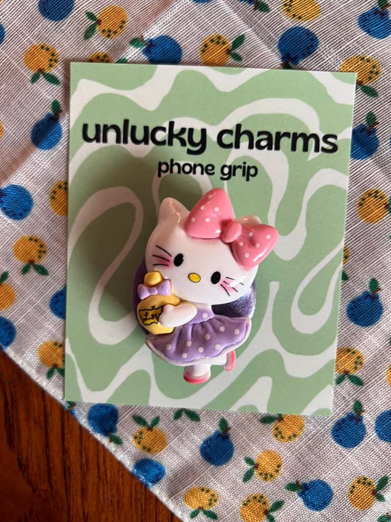 sanrio character inspired 3D phone grips / phone accessories / hello kitty, pompompurin, cinnamoroll, kuromi & more