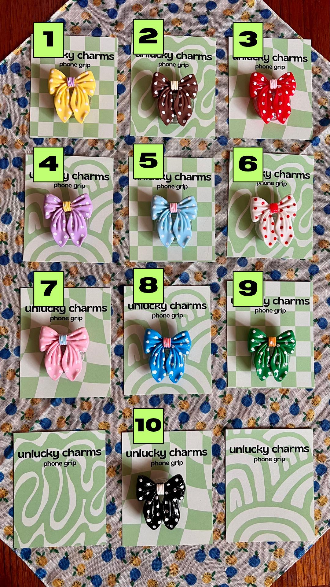 3D bow phone grips / phone accessories / rose rhinestones