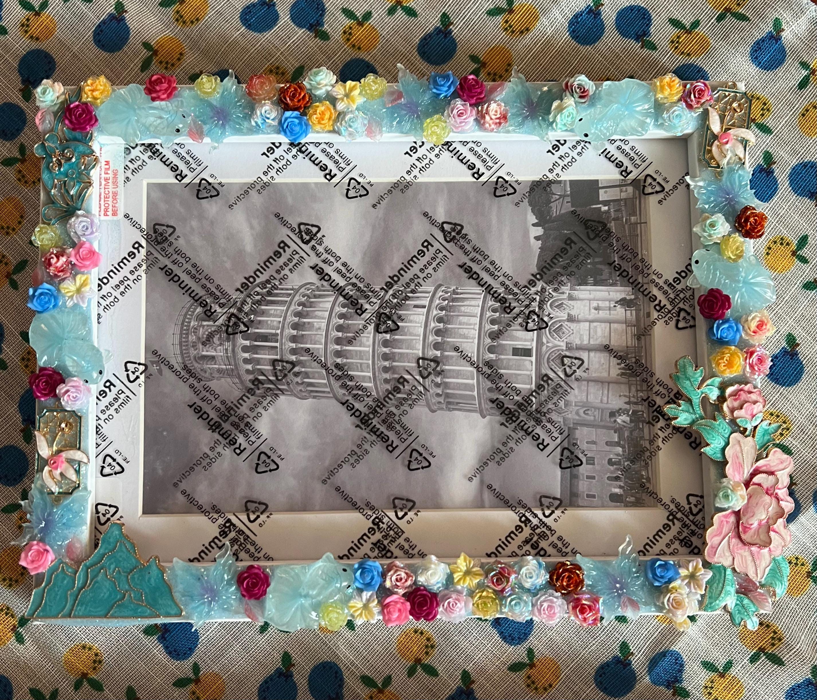 Pastel Floral Picture Frame | Cottagecore Decor | Fairycore Home | Handmade 5x7 Frame