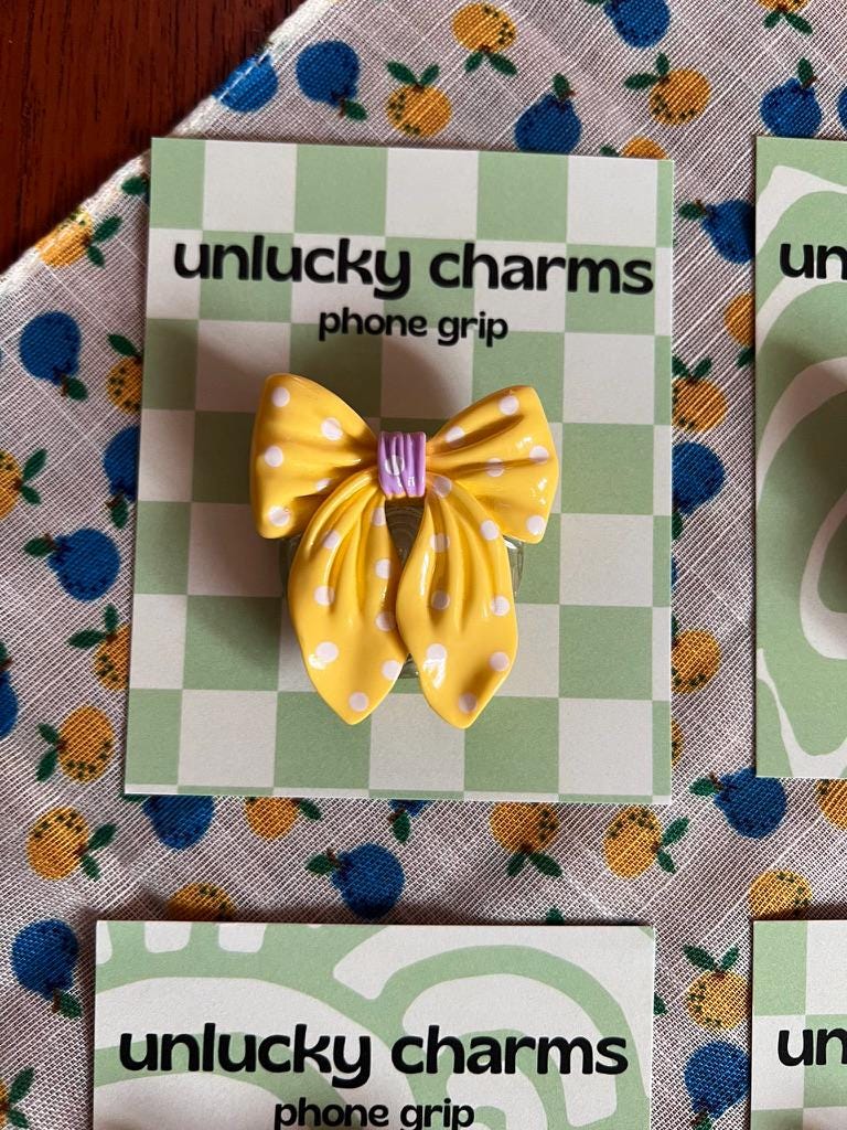 3D bow phone grips / phone accessories / rose rhinestones