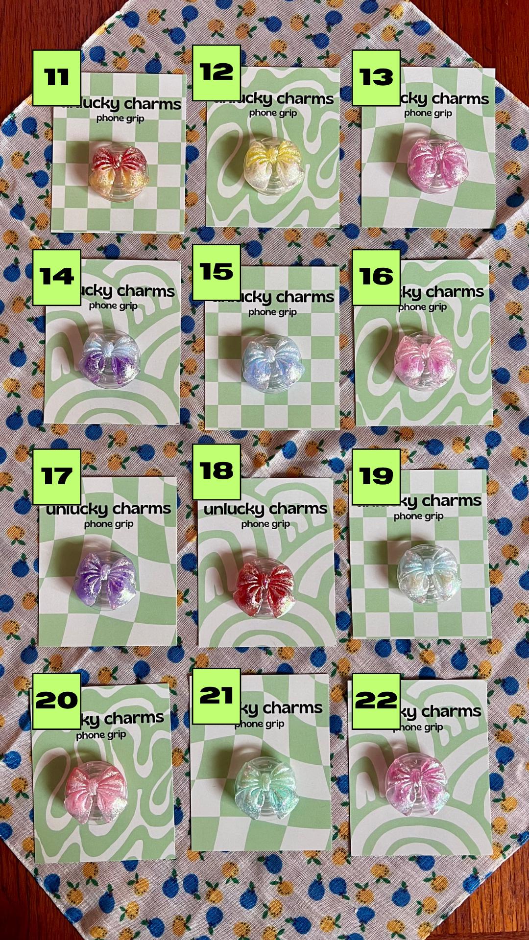 3D bow phone grips / phone accessories / rose rhinestones