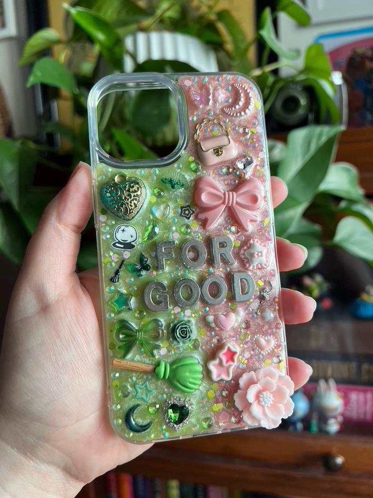 For Good - Wicked Inspired 3D Deco Phone Case - Protective Smartphone Accessory - Accessories