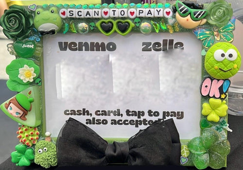 Custom Deco Picture Frame: Glitter Charms, Kawaii Junk Style