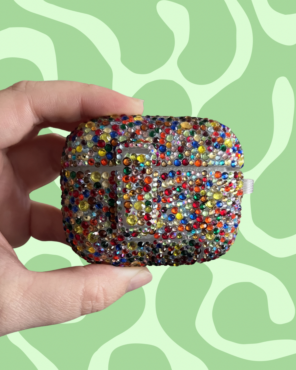 Rhinestoned Bling Airpods Case: Choose Your Color!
