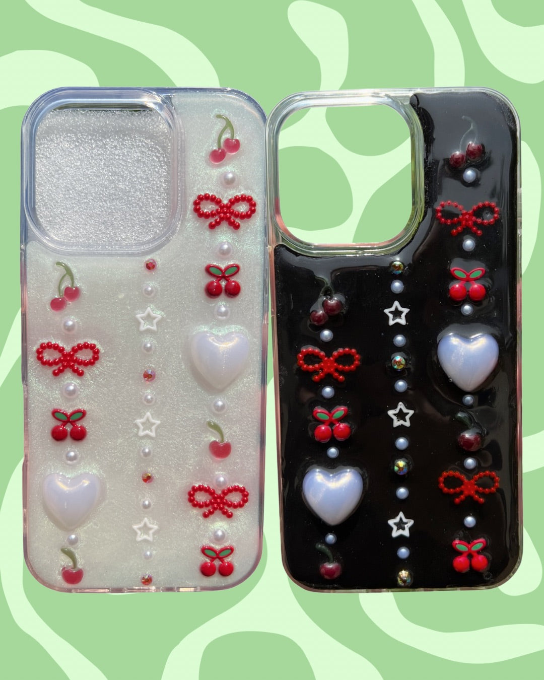 Cherry Pop 3D Deco Phone Case - Made to Order