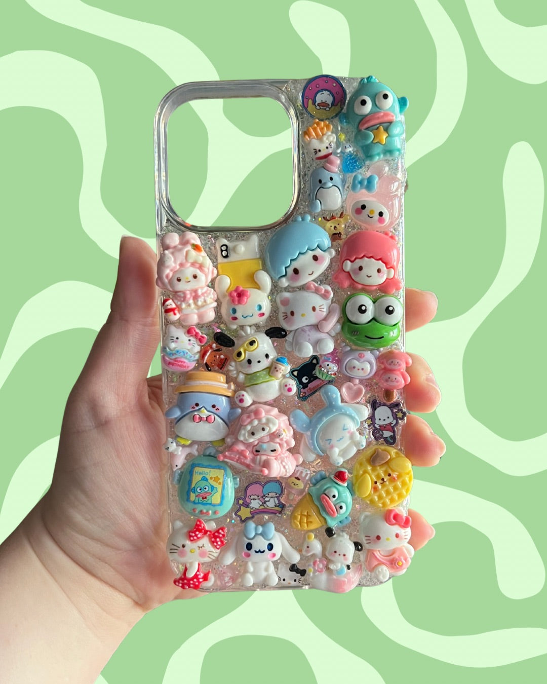 Kawaii Sanrio 3D Deco Phone Case