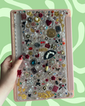 Custom Resin Tablet Case: Glitter Charms, Kawaii Junk Style