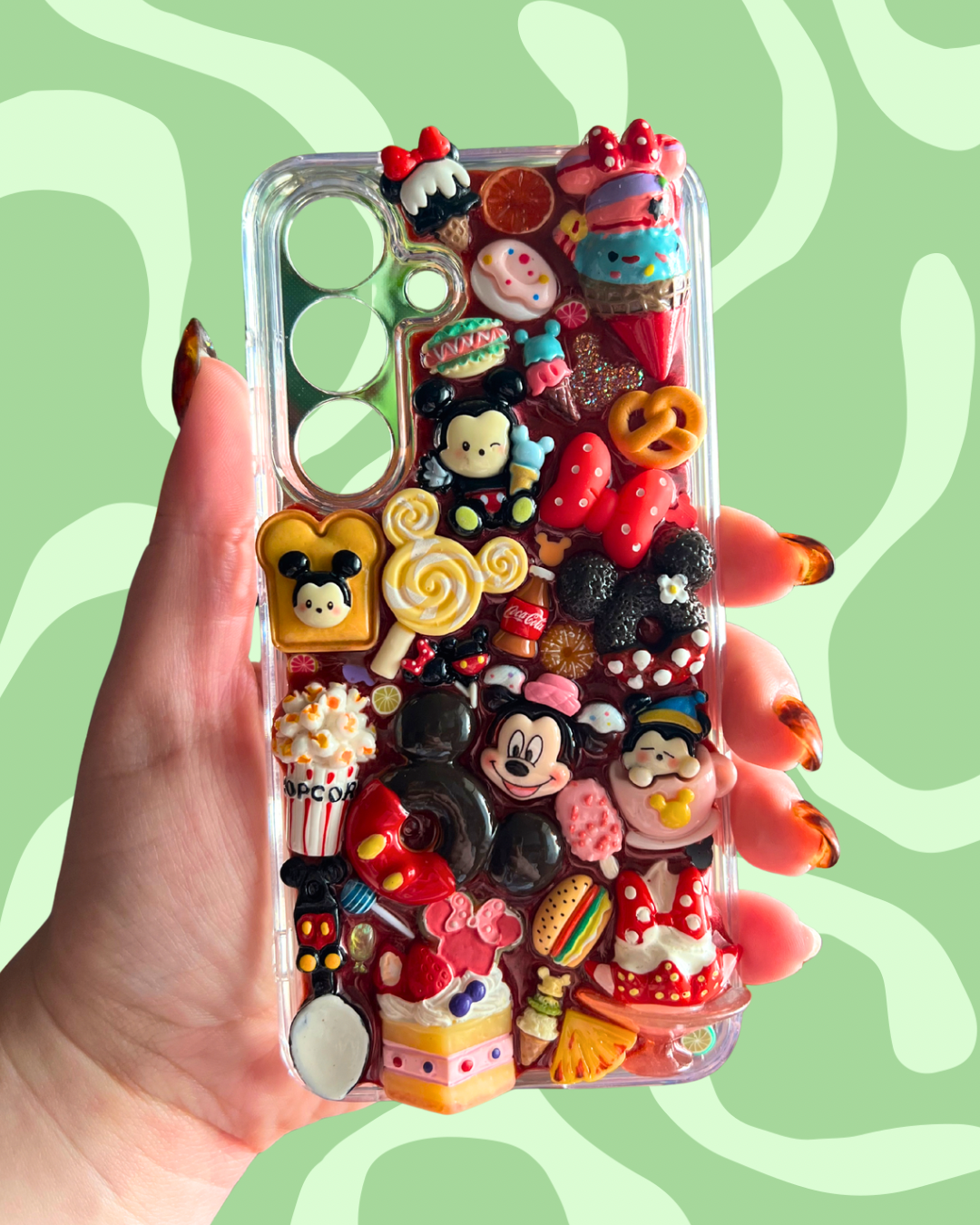 Kawaii Mickey & Disney Parks Snacks Inspired 3D Deco Phone Case