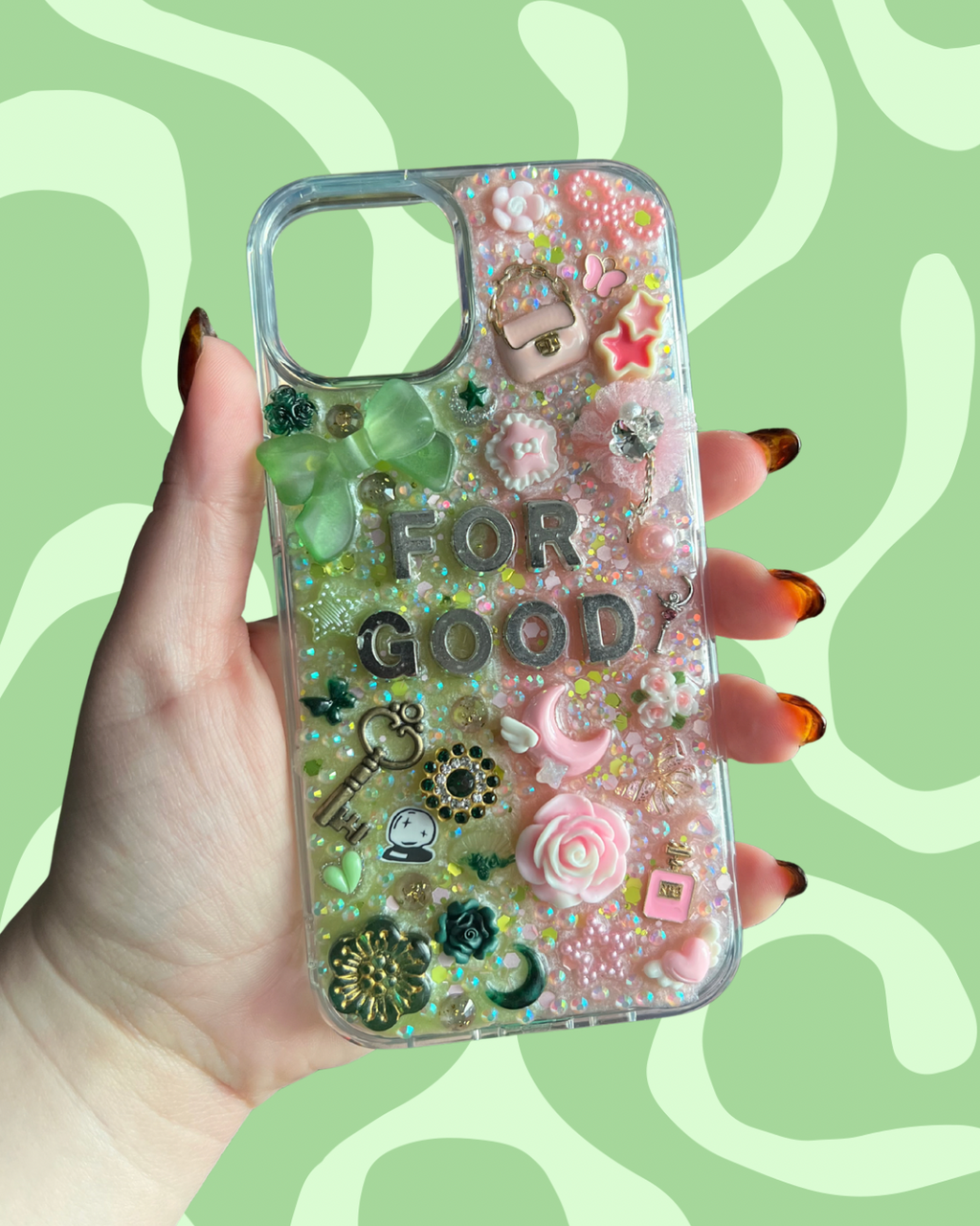 For Good - Wicked Inspired 3D Deco Phone Case - Protective Smartphone Accessory - Accessories