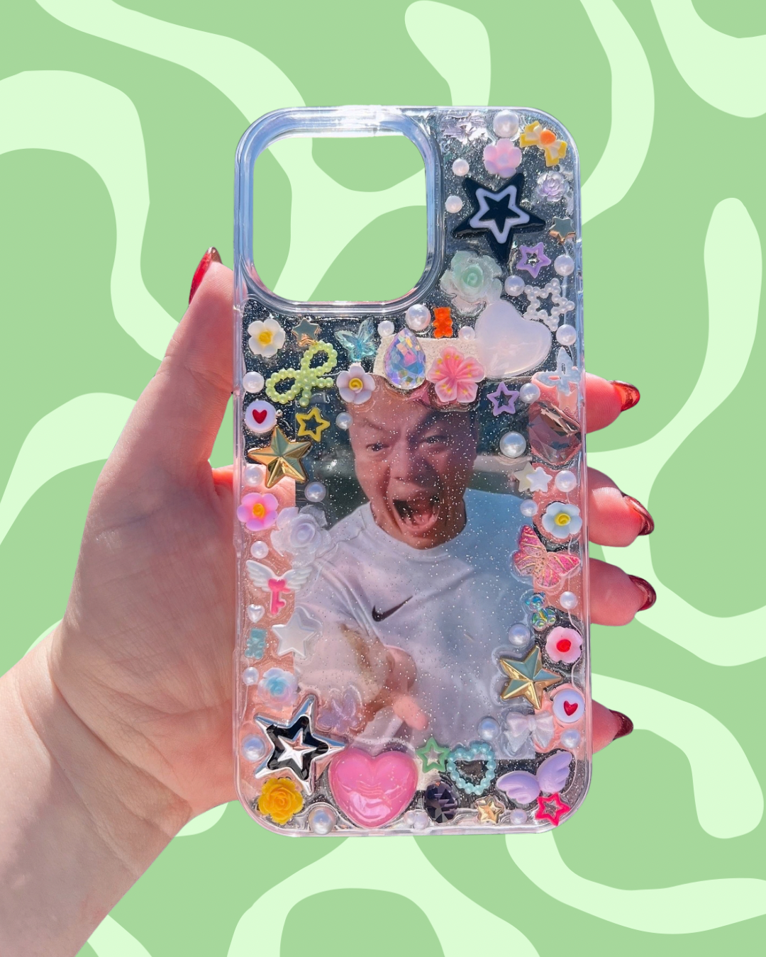 Photo Card Friendly 3D Deco Phone Case Handmade